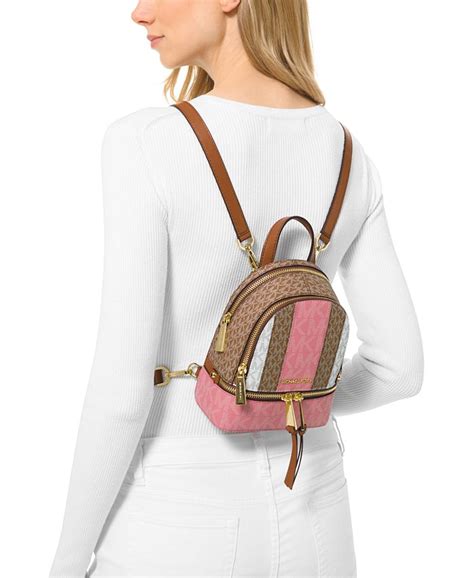 michael michael kors rhea zip extra small messenger backpack